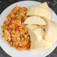 Yam with Fried Egg